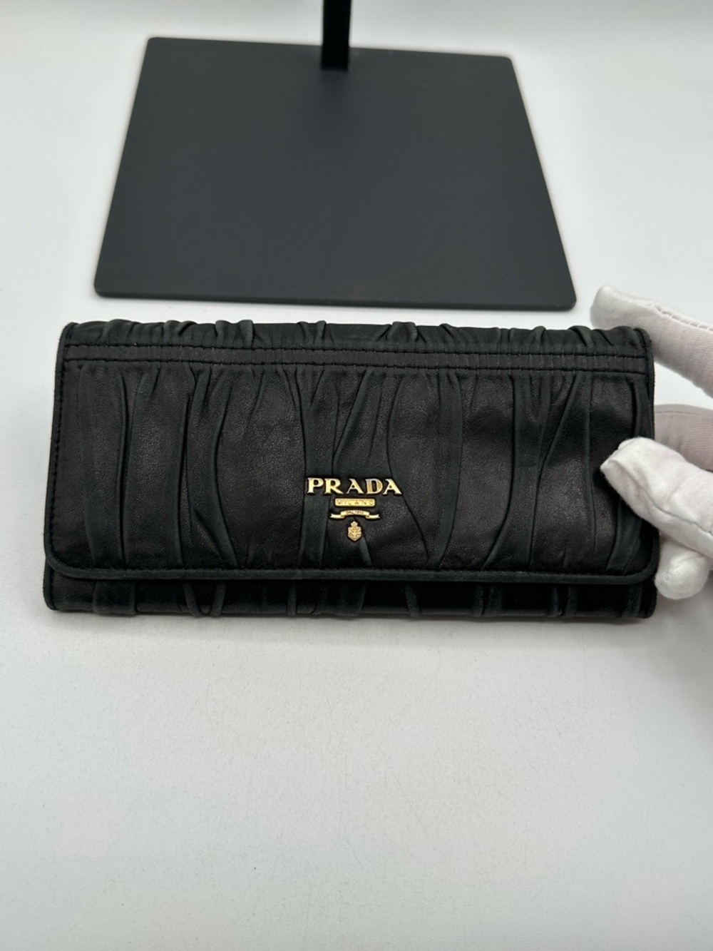 Prada Rare Crease Flap Wallet